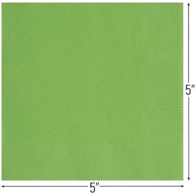 INDUSTRIES 32831 LIME GREEN BEVERAGE NAPKINS PAPER - Image 2